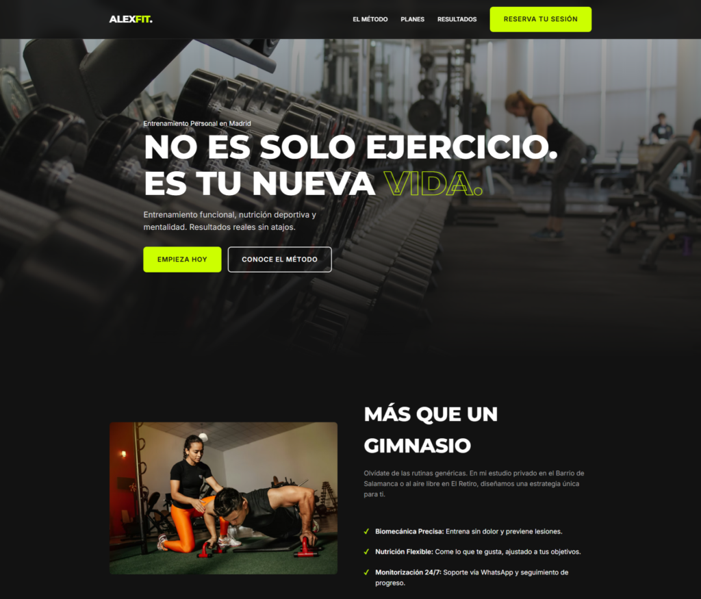 AlexFit Madrid | Entrenador Personal